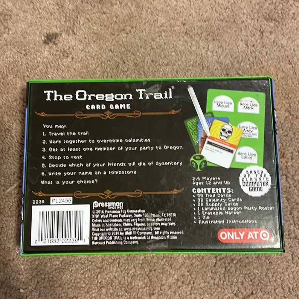 Pressman The Oregon Trail Game new